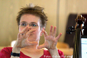 Beate Starken beim Workshop